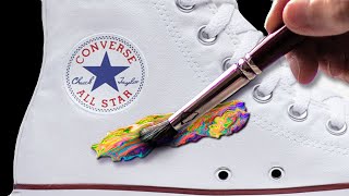 Painting A Pair of Converse Shoes!!