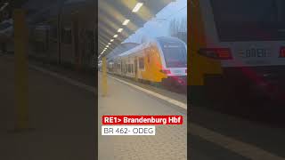 Ausfahrt der BR 462 der ODEG auf dem RE1 nach Brandenburg Hbf am Potsdamer Hbf | ÖPNVinBB | #shorts