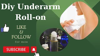 Diy Underarm Roll-on#underarm darkness reduction cream#skincare#underarmcare#underarmwhitening