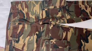 Woodland camouflage cargo pants unboxing