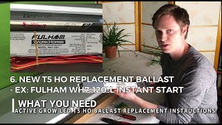 How to Replace a T5 HO Grow Light Fixture Electronic Ballast