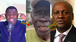 Apuu T)): I Will Choose Hêll Over U. How This Old Man D!sgraced Mahama In Public Video Shøcks