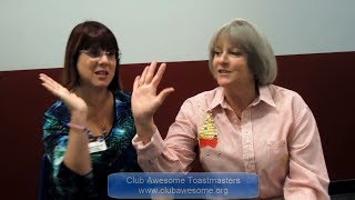 Testimonials: Club Awesome Toastmasters