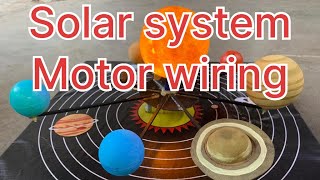 Solar system motor wiring