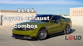 11-14 Coyote Mustang, Exhaust Combos.