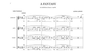 A Fantasy- SATB divisi Chorus a capella | Alyssa Lawson | Sara Teasdale