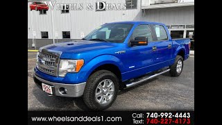 2013 Ford F-150 XLT 4X4 With a 3.5L Ecoboost Turbocharged 6 Cylinder Engine