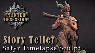 Story teller satyr - zbrush time-lapse sculpt