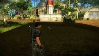 Just Cause 2 Glitch - Blown into an Interior (PS3)