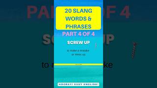 Part 4/4 - 20 Common American Slang Words & Phrases - Short. #learnenglish