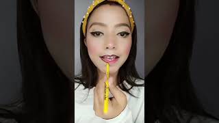 I Tried Viral Lip Liner Hack using Kajal 😲omg it's really work guys #shorts #youtubeshorts#viral