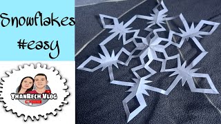 Snowflakes | Easy| YhanRech Vlog