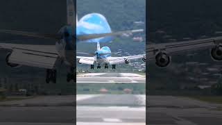 Epic 747 landing #avgeeks #edit #plane #airlines #aviation #747 #shorts