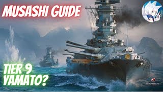 Wows Blitz Musashi guide - Did they just put a Yamato at T9?