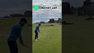 Tee shot at 18 on The Old Course, St. Andrews #golf #golfshorts #golfswing