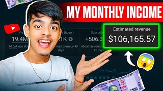 My Monthly YouTube Income 80 Lakhs 😱 ( $106,165.57 ) || Shuvo Paul Earning ?