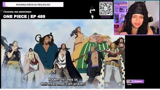 NATHALIA REAGINDO Podem Vir! Nós os enfrentaremos com prazer ! | Marineford | One piece - EP 489