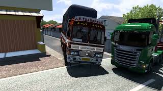 Ashoka Leyland Indian Truck Drive In Village| Euro Truck Simulator 2