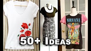 DIY: 50+ EASY Upcycled Tshirts to Inspire You | ep 23