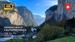 GRINDELWALD - LAUTERBRUNNEN SWITZERLAND, and the yummiest Waffles ever... (4K)