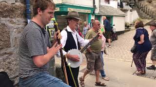 Busking in St Ives, Cornwall