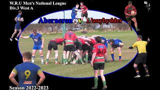 Aberaeron R.F.C v Llanybydder R.F.C  W.R.U Admiral Men's League Div.3 West A 2022 2023