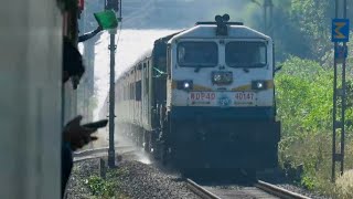 Super High Speed Train:Madgaon Mumbai Mandovi Exp Rattles Past Madure:Konkan Railway