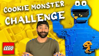 LEGO Cookie Monster Build Challenge! MOC Sesame Street Masters - Episode 74