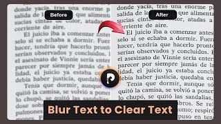 How to Convert Blurry Text Image into Readable Text Image | Fix Blurry Text With AI