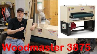 Woodmaster 38 Inch Drum Sander Unboxing and Setup