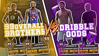 99 OVERALL BROTHERS VS THE TOP DRIBBLERS ON NBA 2K18 | CRAZY ANKLE BREAKERS AND INTENSE GAME!!!