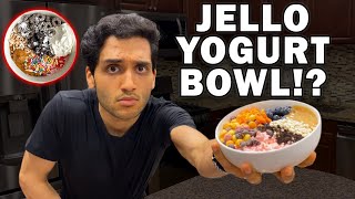 JELLO YOGURT BOWL || What is This!? || Sweet, Creamy, Low Calorie, High Protein Snack