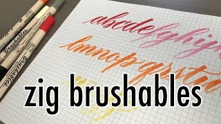 REVIEW: Kuretake Zig Brushables | YouTober Day 24