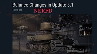 Overview of update 8.1 games in the Badger, Vk45.03 and KV3