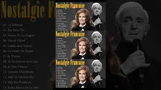 Charles Aznavour - La bohème ✨Nostalgie Francaise Les Plus Grands Chansons 💖 Dalida, M.Mathieu...