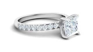 The Princess - Princess Cut Half Eternity Ring