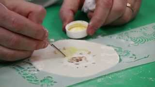 How To Paint with Stencils on Cookies | Global Sugar Art