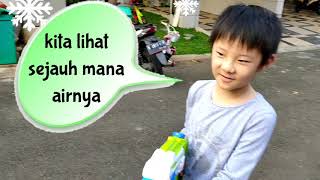 Unboxing review mainan pistol air watergun water gun Sturdy Style bukan merk Nerf