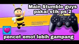 CARA MAIN STUMBLE GUYS ANDROID PAKE STIK PS2 TUTORIAL MUDAH/ cara main game android pakai stik ps 2