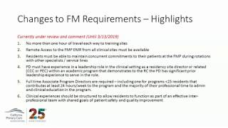 Family Medicine Program Requirements