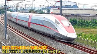 JELANG OPERASIONAL.!! EMU RED KOMODO Melesat (Lagi) Bandung-Jakarta  || Kereta Cepat Jakarta Bandung