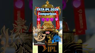 rcb vs csk comparison 2024 | ipl 2024 | #shorts #cricket