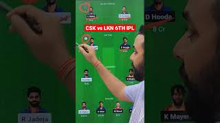 Chennai vs Lucknow Dream11 Team | CSK vs LKN Dream11 Team | CHE vs LKN Dream11 Team Today Match