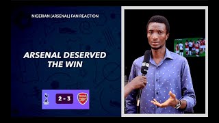 TOTTENHAM 2-3 ARSENAL ( NIGERIAN FAN REACTION) - PREMIER LEAGUE HIGHLIGHTS 2023-24