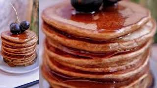 Pancakes express aux kakis {sans-sucre & sans-lactose}