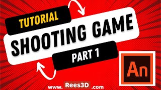 Adobe AnimateTutorial 🔫Shooting Game 🎮| Part 1