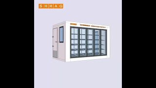 SHHAG USA market 4 glass door model cold room for grocery store