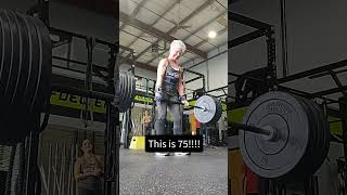 225lb deadlift , 102kg #deadlift at 75 years old Mary Duffy 💪👊