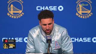 Klay Thompson Postgame Interview | Golden State Warriors beat Memphis Grizzlies 137-116