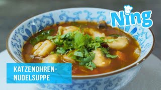 Garantiert ohne Tier: Katzenohren-Nudelsuppe